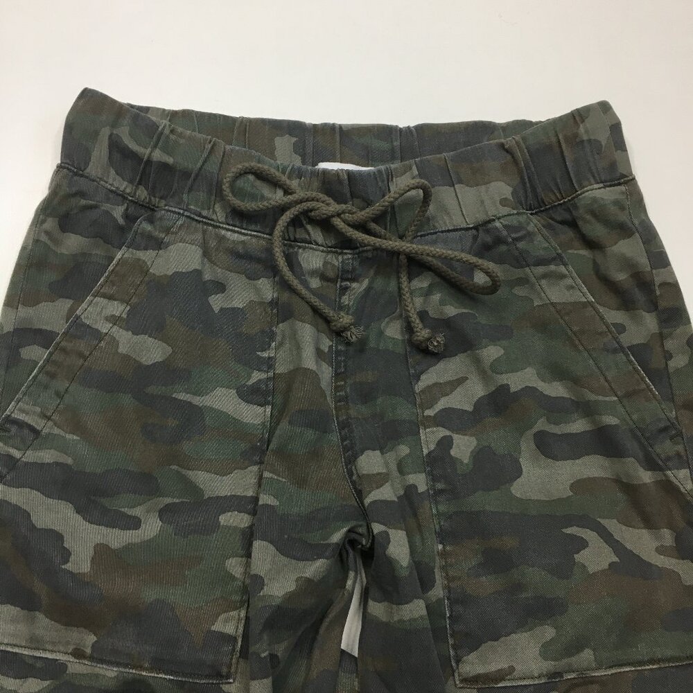 BELLA DAHL Anthropologie Green Mix Multi-Color Camo Print Jogger Pant - Picture 5 of 10